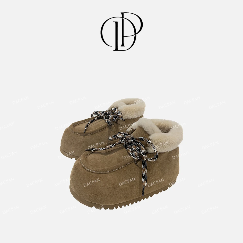 DACPAN-“蒂羽”保暖大头系带雪地靴 2024/盼•PP 9985-02