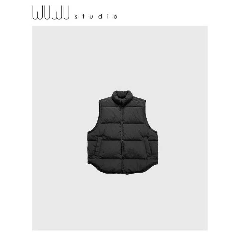 WUWU STUDIO 【龟背马甲】早冬保暖叠穿无袖马甲背心外套6624
