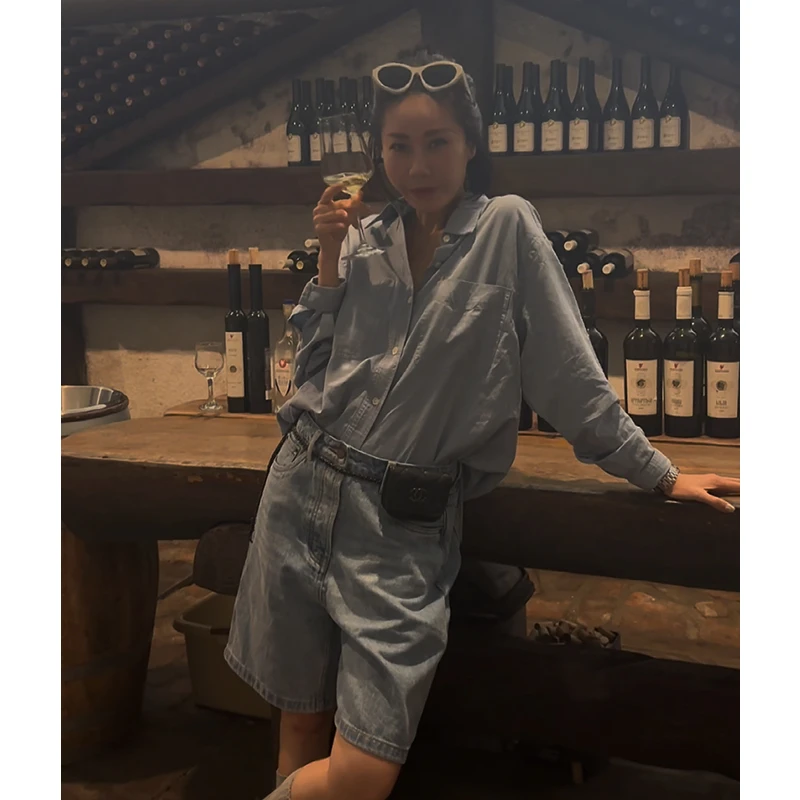 WUWU STUDIO【听风】亲肤吉贝棉百搭衬衫长袖白色叠穿遮阳衣6515