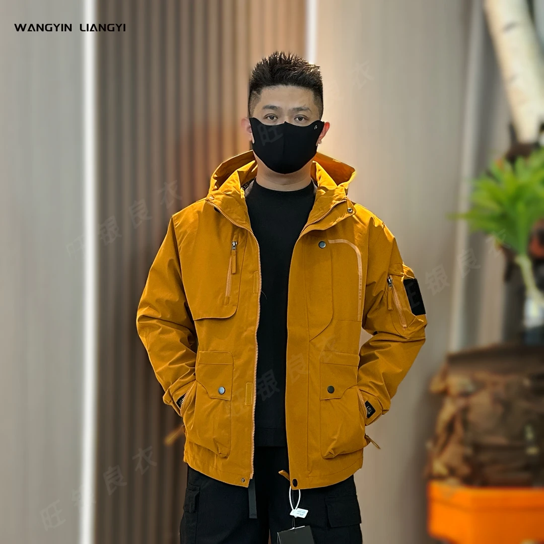 山系夹克！三男士男款高端百搭工装防水连帽休闲百搭男款外套