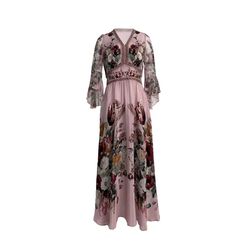 【2025- 嘉姐真丝高定】重磅100桑蚕丝连衣裙T3-05-2