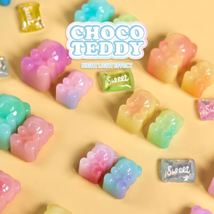 【拆盒】巧克力熊缤纷糖果盲袋萌粒小熊盲盒创意卡通可爱潮玩手办