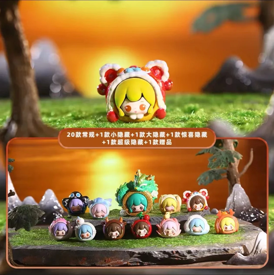 【拆盒】云若二十四节气潮玩萌粒盲盒创意卡通迷你版可爱桌面摆件