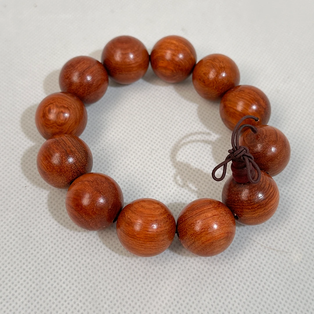 瓦邦缅甸柚木花梨手工艺饰品把玩手串创意茶室书房摆件