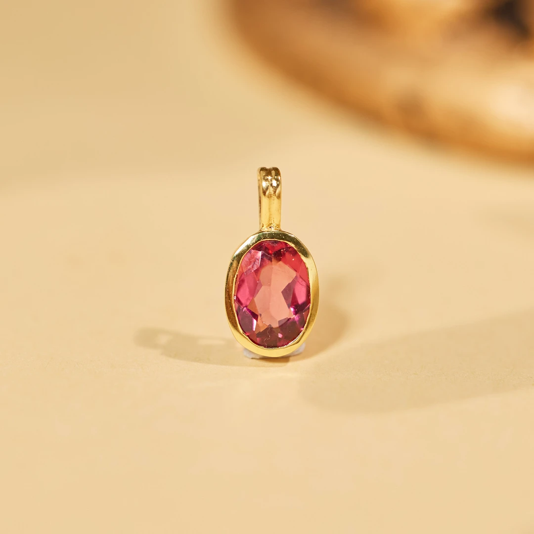 玉峰珠宝丨安娜【U9374】碧玺吊坠*18K金镶嵌