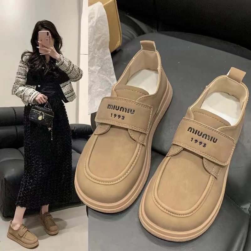 F803复古小单鞋2024新款平底时尚单鞋