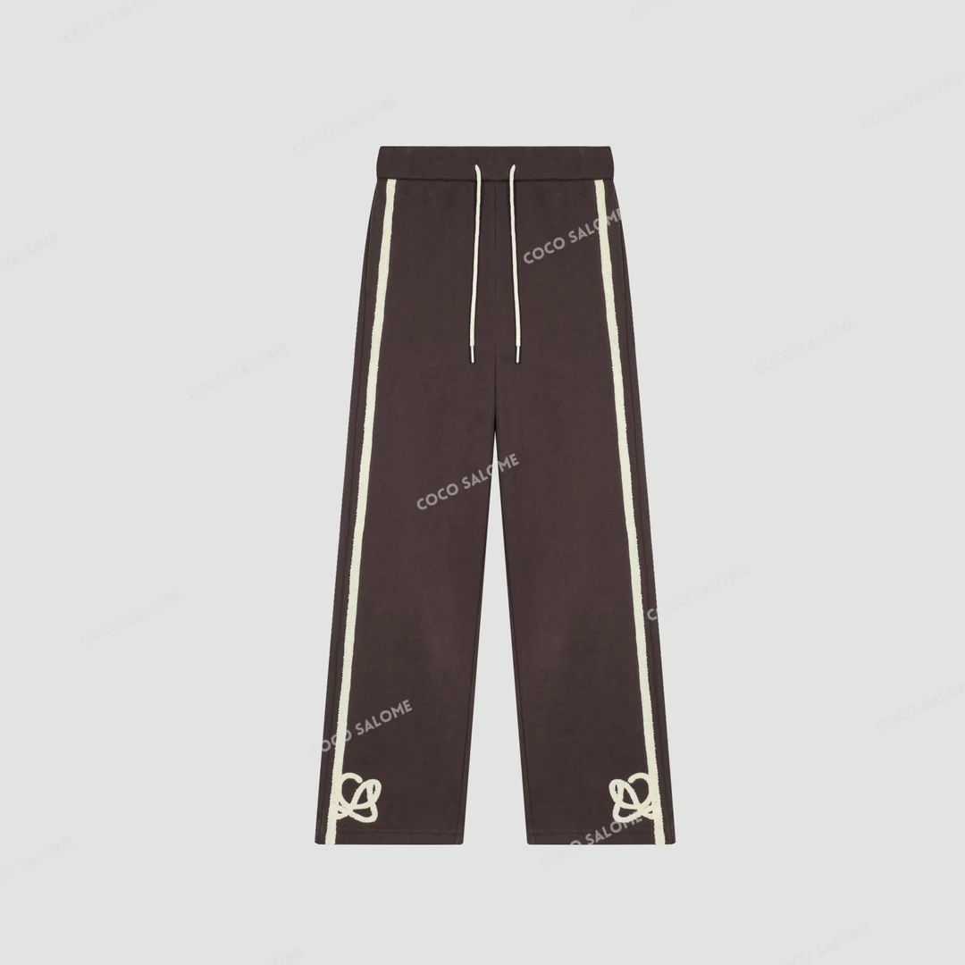 安安推荐【线条卫裤】加绒小罗刺绣织带休闲裤BL-CKW51123169L