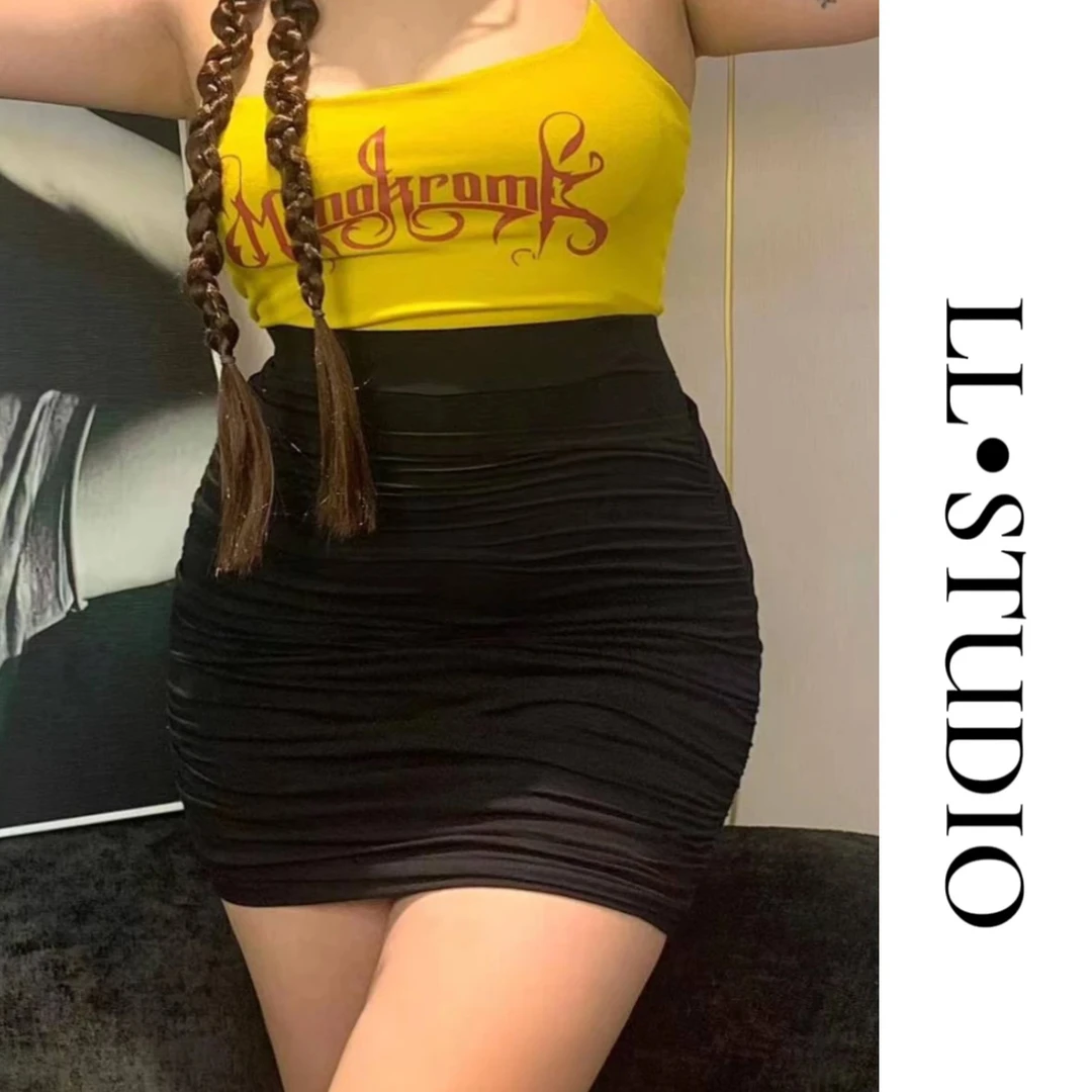 【PPEIQI】"性感辣妹"显瘦半身裙包臀修身纯欲秋冬高腰女装半身裙