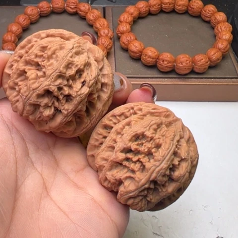 文玩核桃把件粗筋45