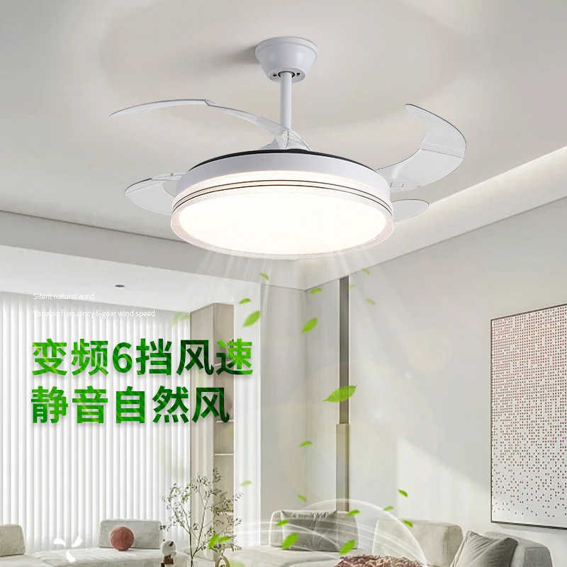 隐形风扇灯新款吊扇灯大风力吸顶家用客厅餐厅卧室电扇吊灯具