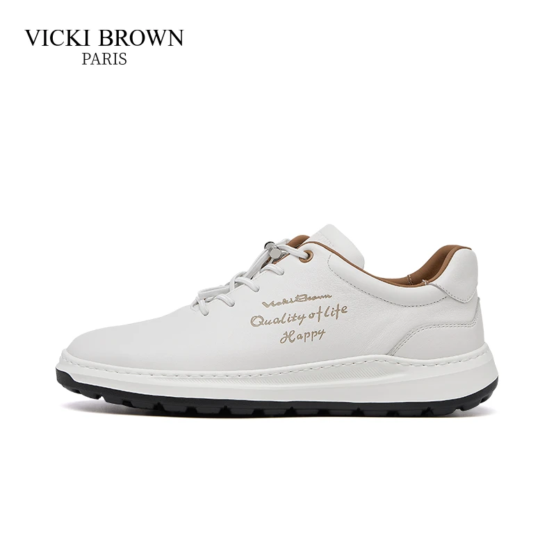 VICKI BROWN轻奢男式男鞋时尚便捷轻便商务鞋百搭舒适防滑休闲鞋