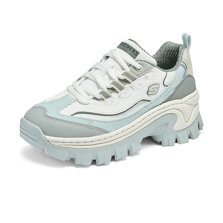 斯凯奇2025春季女鞋密糕鞋复古老爹鞋厚底增高休闲运动鞋177234