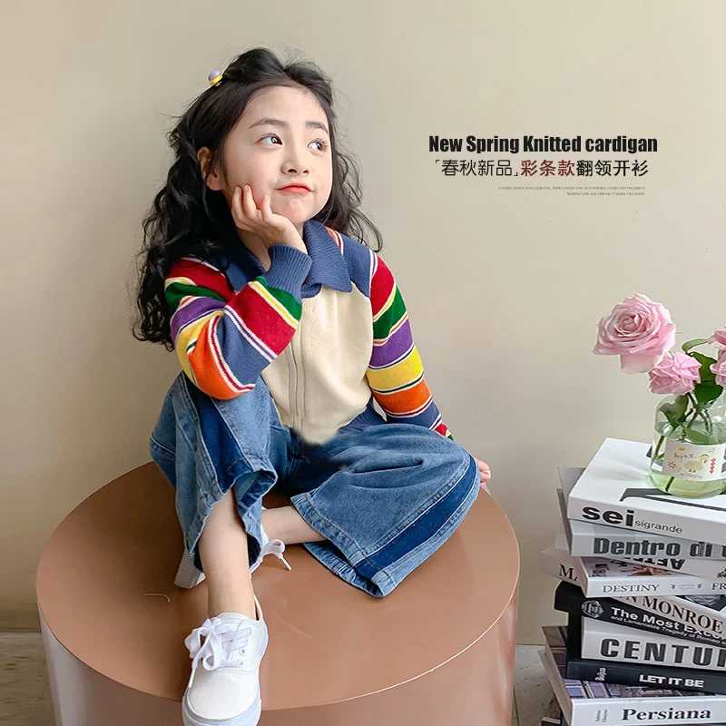 2025女童春装新款洋气儿童宝宝外套上衣童装潮