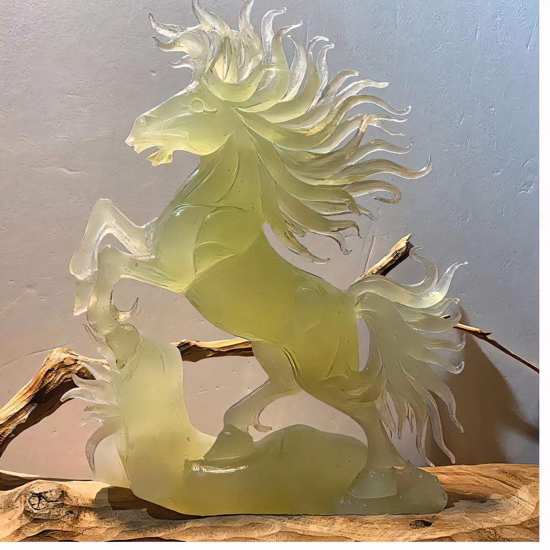马到成功工厂直销岫玉摆件