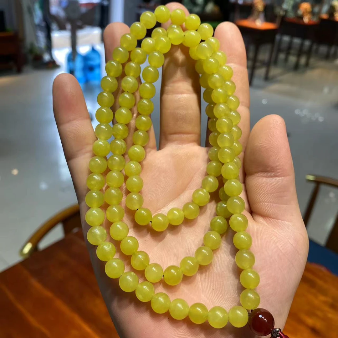 108珠岫玉精品手链