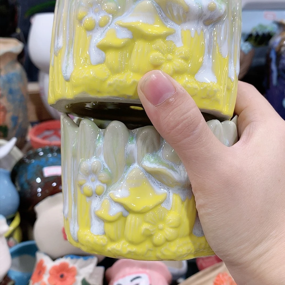 红陶陶瓷多肉花盆陶瓷多肉花盆