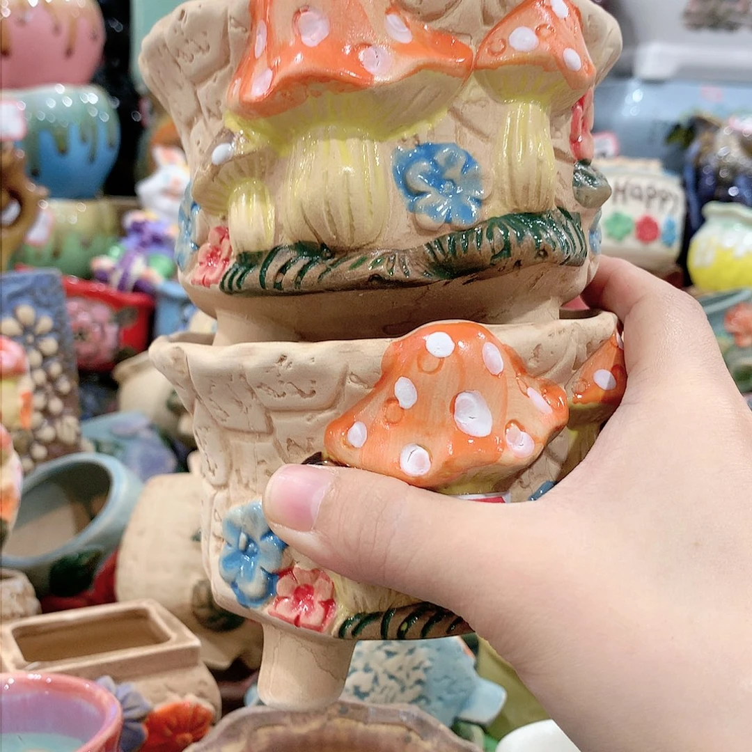 红陶陶瓷多肉花盆陶瓷多肉花盆