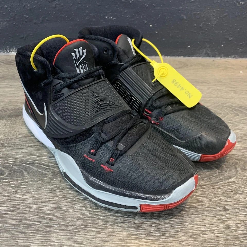 90新Nike耐克 43码欧文6黑红 气垫饱满 换底 魔术贴瑕疵 1159