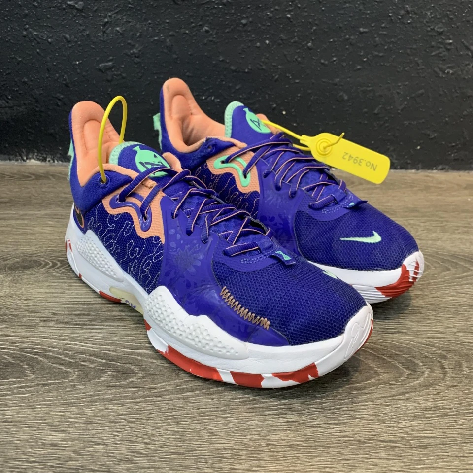 90新Nike耐克41码PG5蓝粉 鞋型板正 已换底缝补 含质保 公价1199