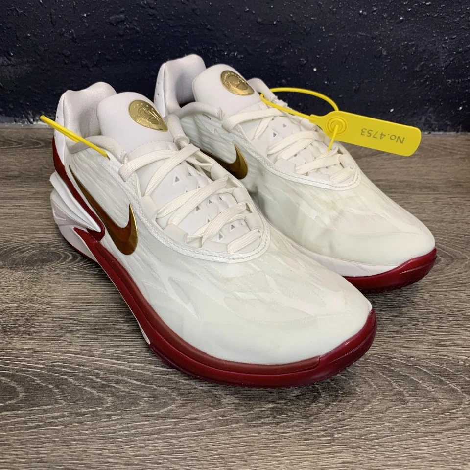 全新Nike耐克44.5码gt2金牌白色 带原盒  公价1399 实战球鞋