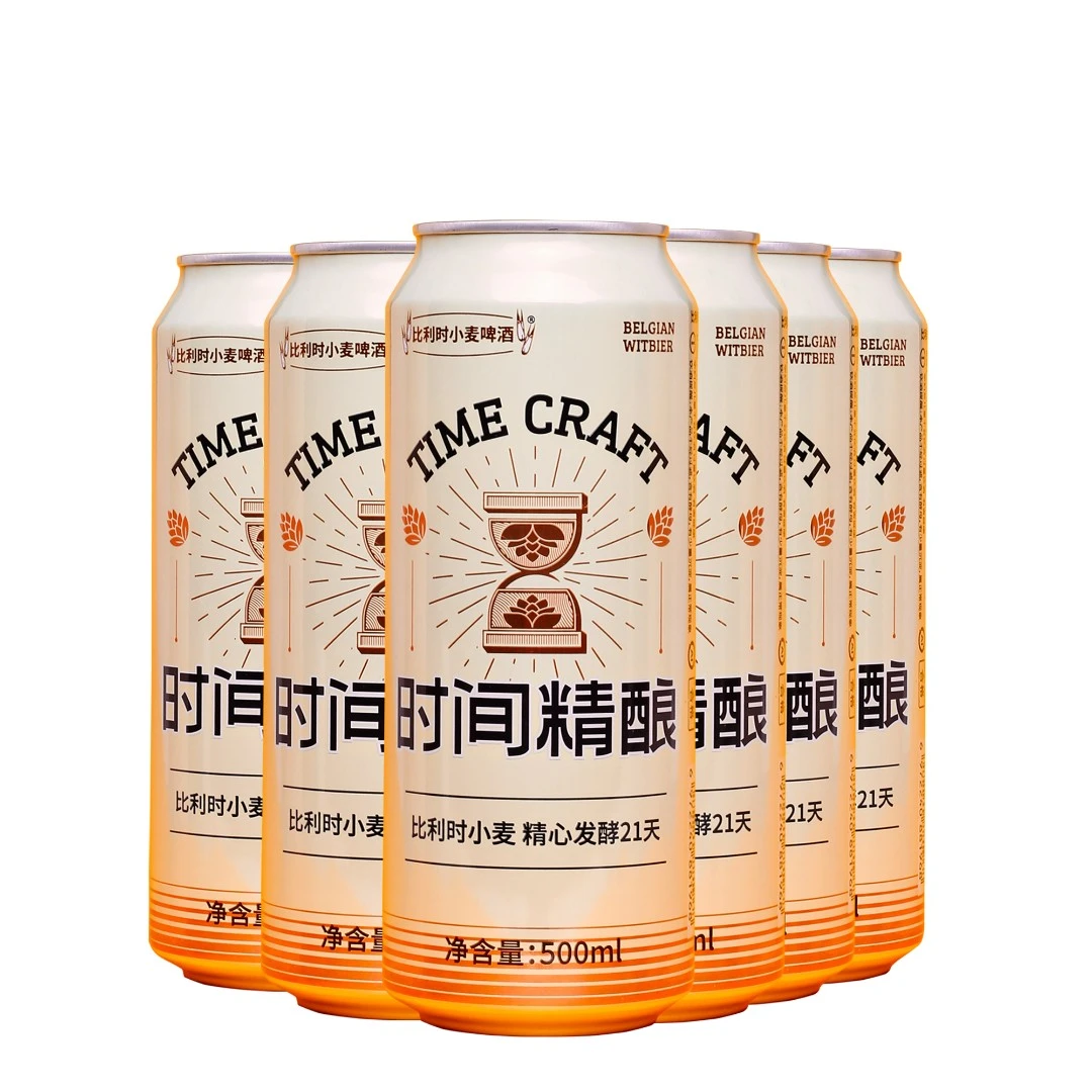 时间精酿2024年比利时小麦精酿啤酒500mlx12罐箱装 临期