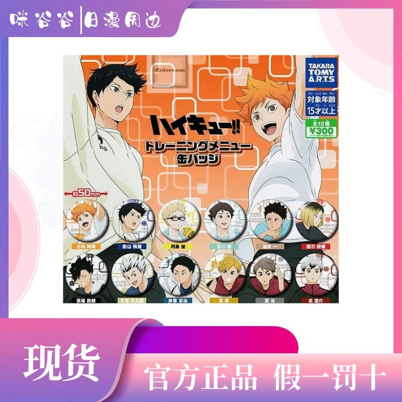 【排球少年】 排球少年 热身训练 扭蛋 吧唧徽章 代拆盲盒现货