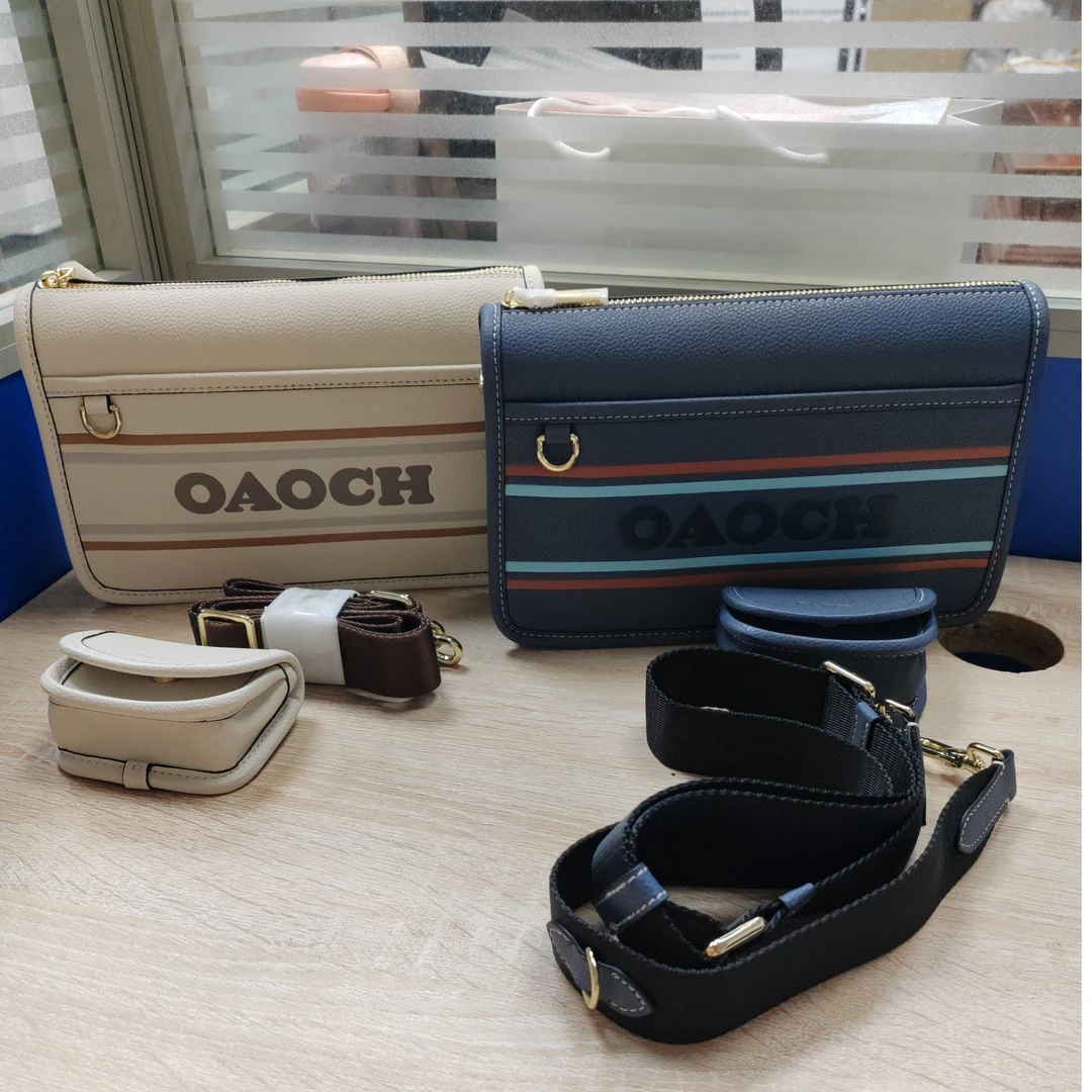 29号998款黑色休闲子母包小众挎包男士时尚白色肩包拼色单肩真皮