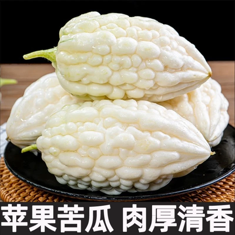 【顺丰京东】山东现摘精品白玉苹果苦瓜（2-3斤）可生吃凉拌