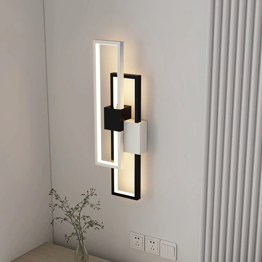 现代简约长条床头壁灯走廊过道玄关墙灯网红卧室客厅楼梯阳台灯具