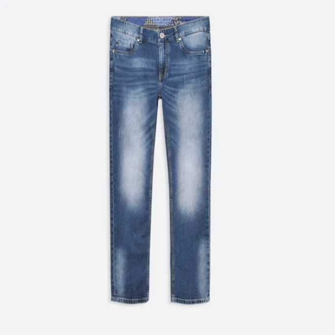 春季新品柔软修身休闲微弹牛仔裤 剪标款