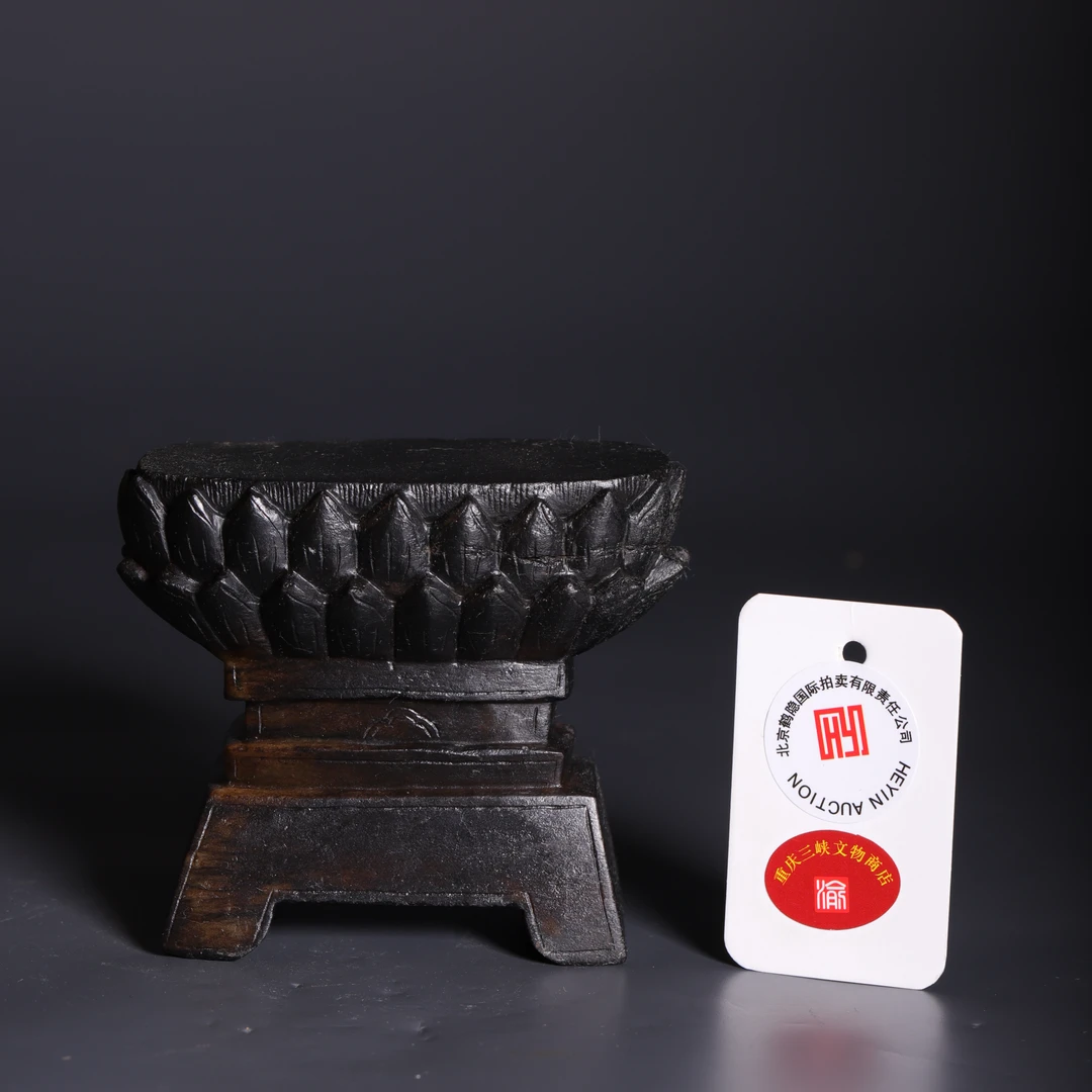 和田玉莲花板凳座