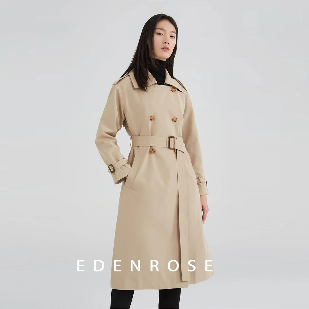 EDENROSE伊丹诺思 风衣 商场同款 风衣 通勤 时尚风 EEYD1110-1 1
