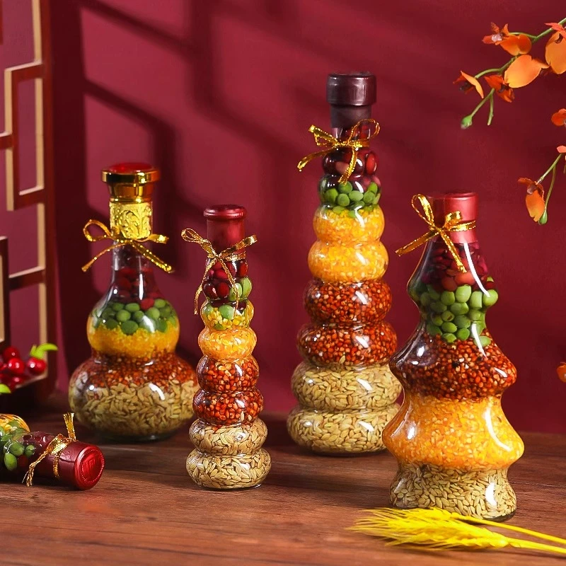 五谷丰登杂粮摆件搬家仪式用品新房子布置新居入宅乔迁之喜