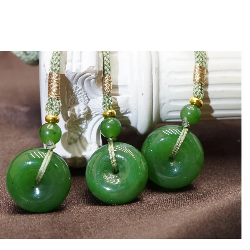 和田玉碧玉平安扣（多样性发其一）ZPY102102