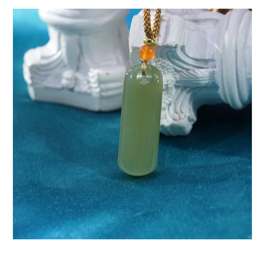 和田玉平安无事牌吊坠 YTC090203