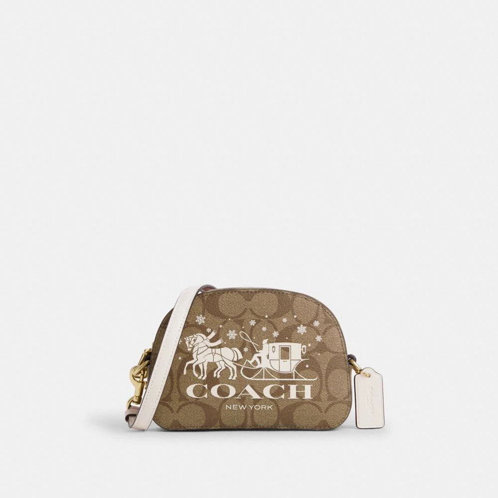 COACH/蔻驰女士经典印花单肩包斜挎包包 CN708 美国直邮