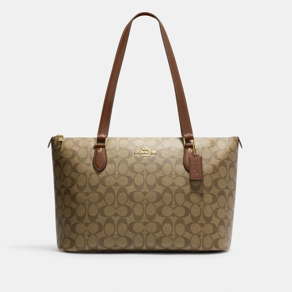 COACH/蔻驰女士经典印花手提包单肩包包托特包 CH504 香港直邮