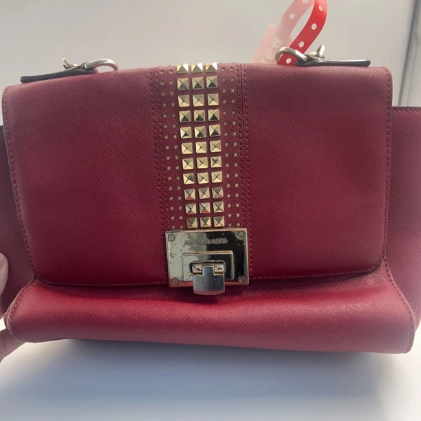 95新 MICHAELKORS/迈克高仕 迈克高仕 百搭款时尚红色单肩包