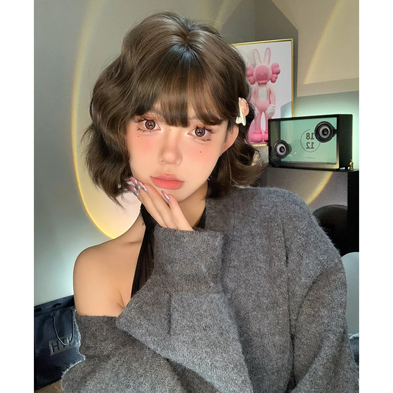 KuKu公主-【公主梦】假发女日常网红bobo头短发自然新款甜美全头套