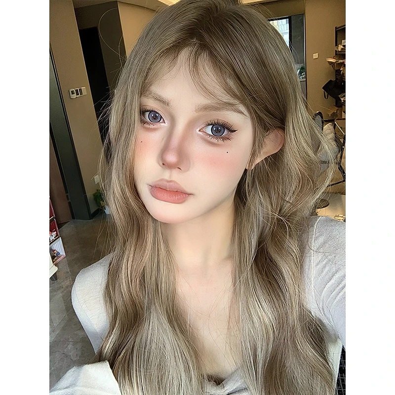 KuKu公主【闭眼冲・辣妹狙击】假发女日常网红长卷发一字蕾丝全头套