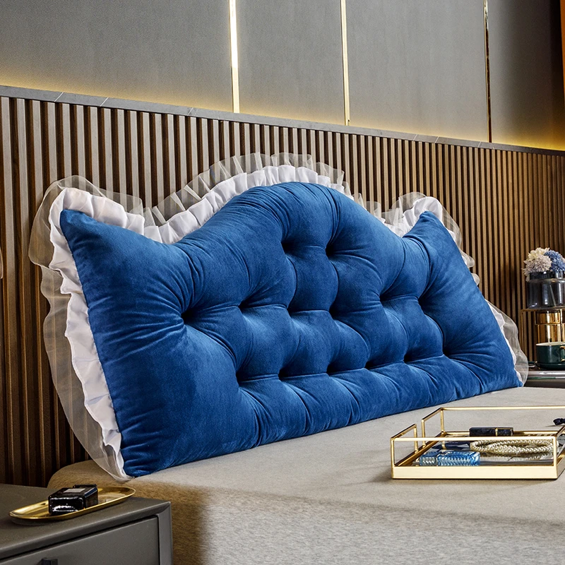 皇冠床头靠垫大靠背卧室床上靠背枕抱枕软包双人靠枕网红公主护腰