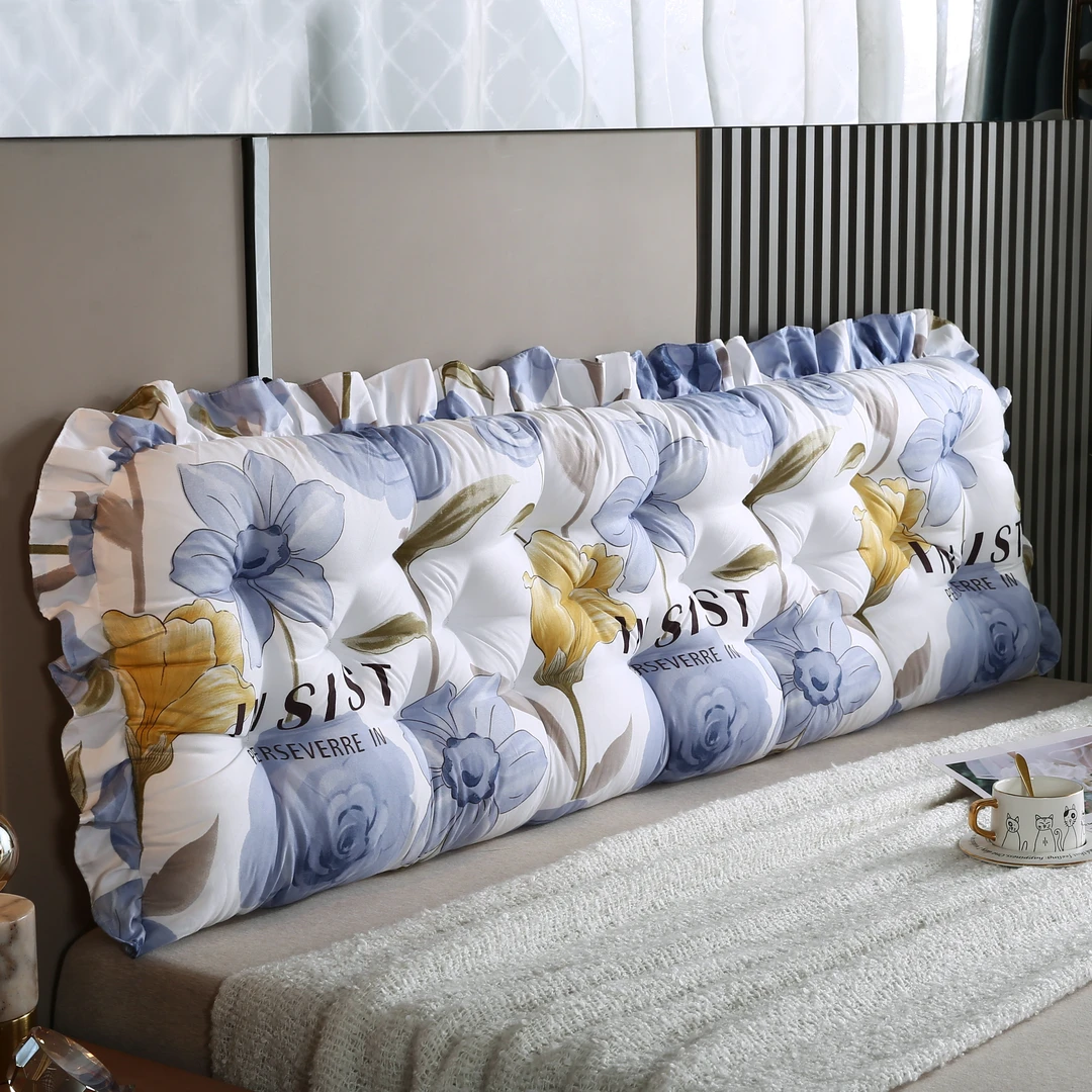 ins风宿舍床头靠垫床上靠枕护腰沙发防撞大靠背软包免拆洗-加绑带