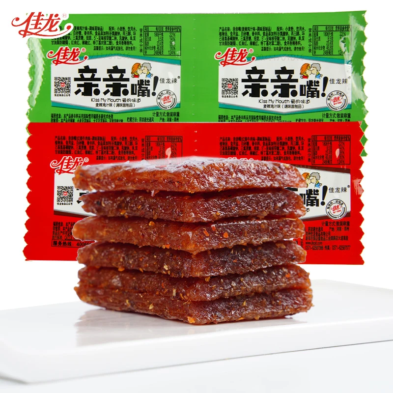 【粉丝】16小包佳龙亲亲嘴辣条麻辣休闲食品小吃香辣散装美味爽口