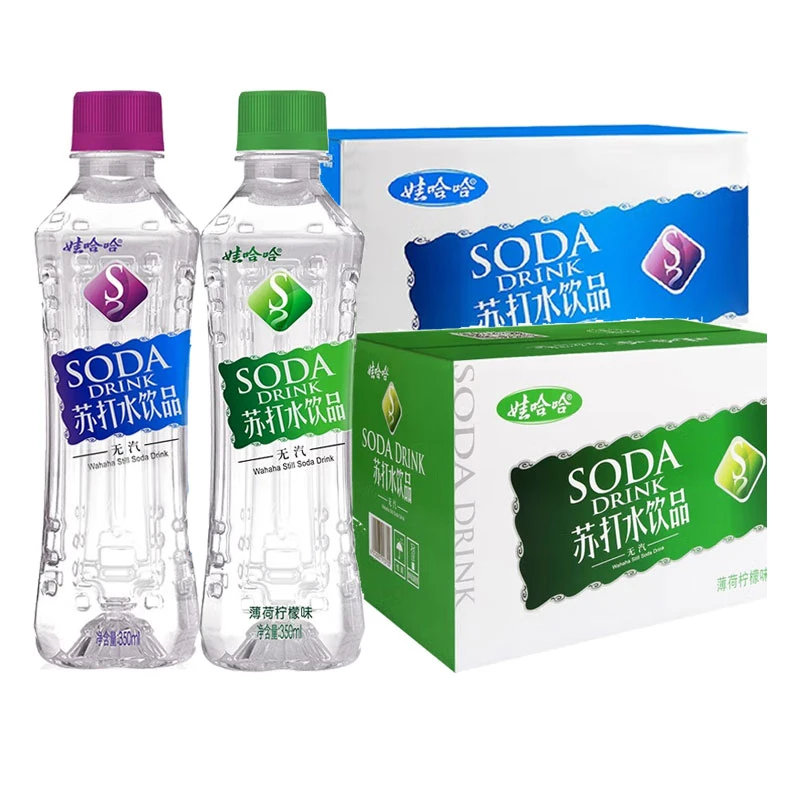 娃哈哈苏打水饮料瓶整箱弱碱性运动休闲无气泡水微甜柠檬味饮品