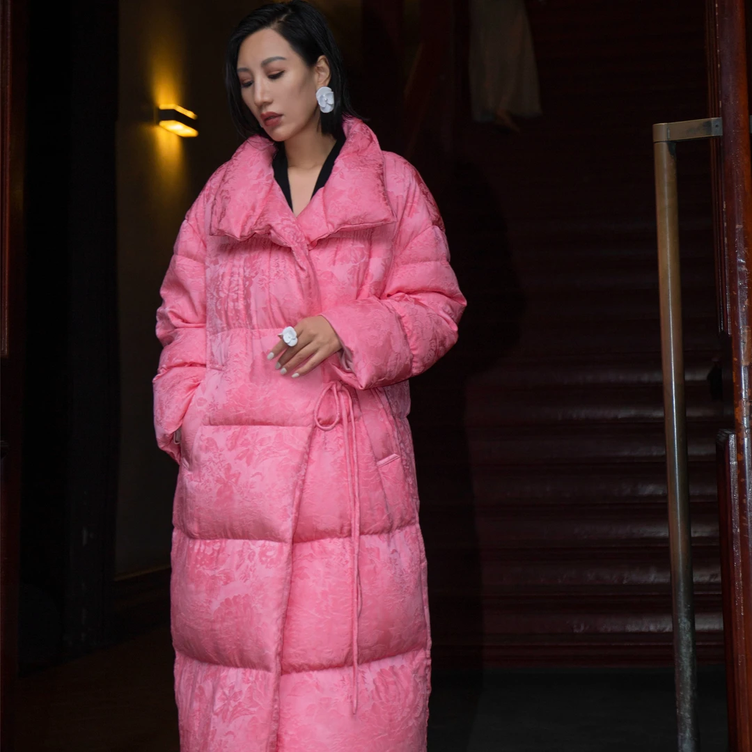 【Do.Fashion欧阳】“冬日摩洛哥”纳福 桑蚕丝提花90%鹅绒服