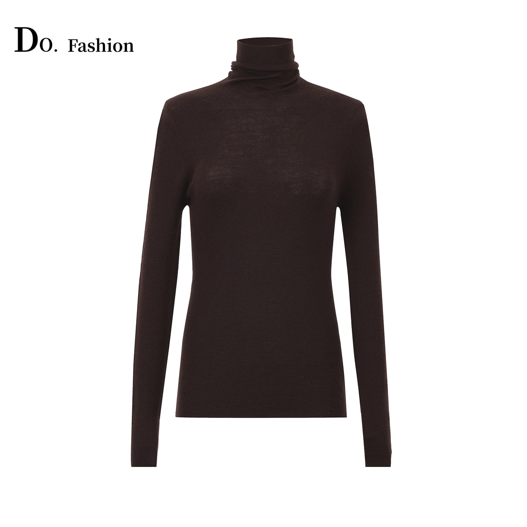 【Do.Fashion欧阳】“秋日温暖”100%绵羊毛超细纱线长袖针织衫