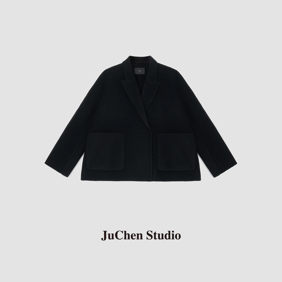 “长期主义”升级款戗驳领羊毛典藏廓形高级感中长款大衣FW083016