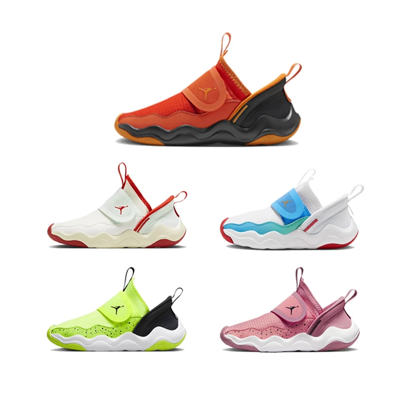 正品耐克NIKEJordan春夏儿童鞋男女童魔术贴轻便跑步运动鞋DQ9293