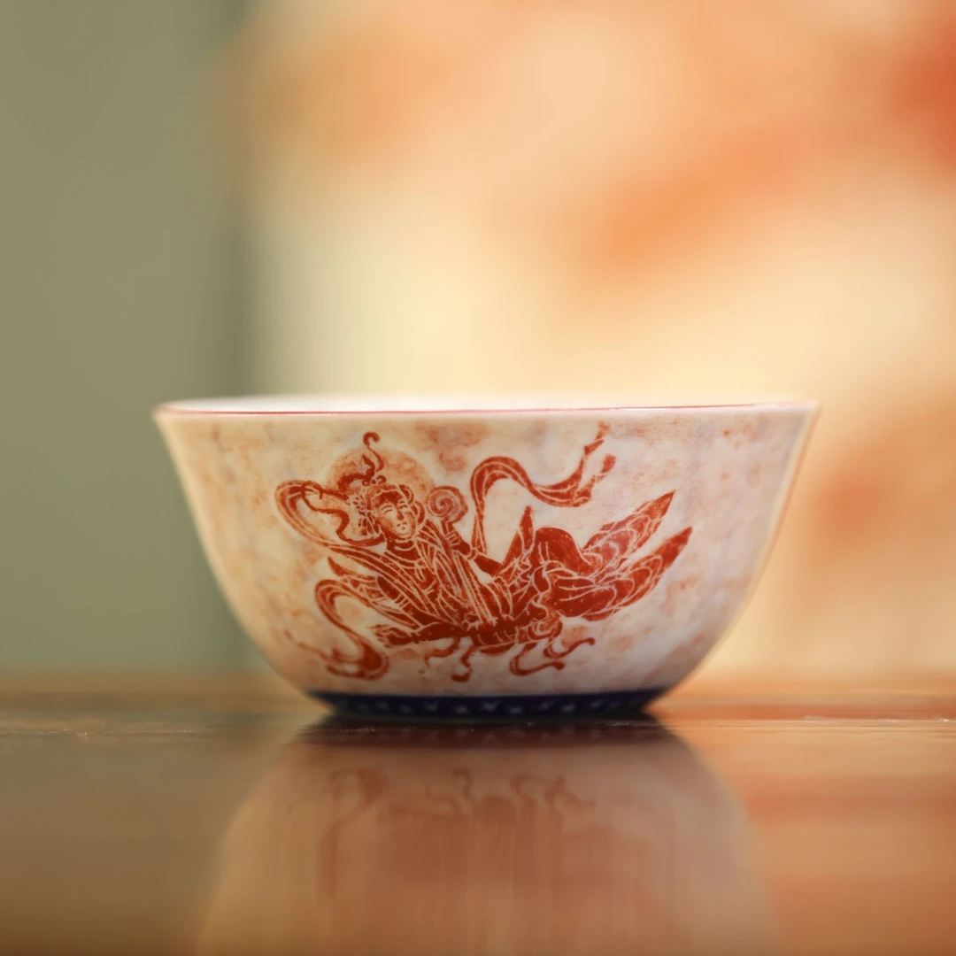 铭经草堂-铭经草堂飞天鸡缸杯-手工陶瓷有差异