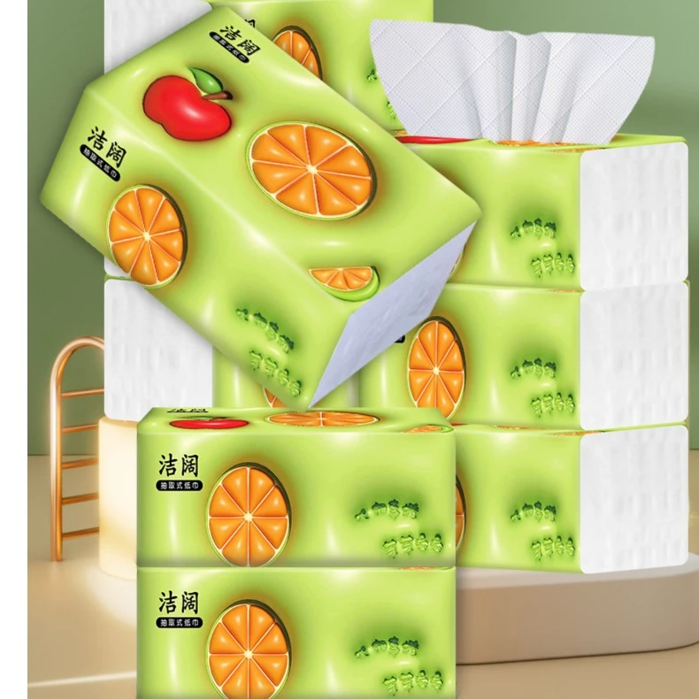 【粉丝福利】家用面巾纸实惠装抽纸餐巾纸12包加厚卫生纸抽厕纸包邮